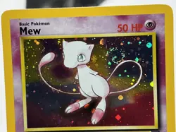 MEW PROMO #9 Holo STRONG SWIRL Vintage WOTC Pokemon card - Image 2