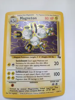 Magneton 11/62 Fossil Holo NEAR MINT - Pokemon Rare Holo Cards - Image 1