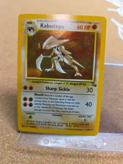 Pokemon TCG Kabutops Holo Rare Card 9/62 Fossil - Image 2
