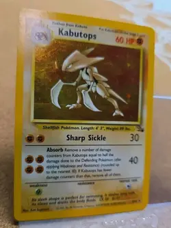 Pokemon TCG Kabutops Holo Rare Card 9/62 Fossil - Image 4