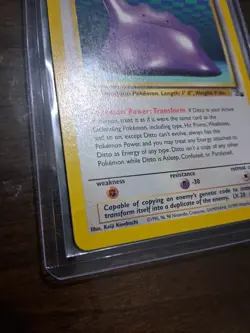 Pokemon TCG Ditto 18/62 Non-Holo Rare Fossil Vintage WOTC Card LP Condition - Image 3