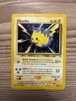 Pokemon Neo Genesis Pikachu TCG Card 70/111 Regular Rare￼ - Image 2