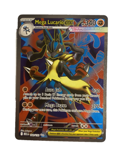 Mega Lucario ex 160/132 Mega Evolution Holo Ultra Rare Pokemon TCG Card NM - Image 2