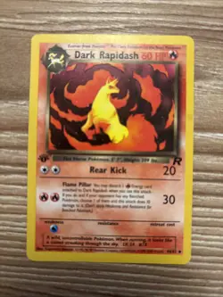 Dark Rapidash 44/82 1st Edition Team Rocket Non Holo Pokemon Card - Image 1
