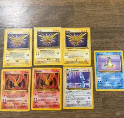 Pokemon Base Jungle Fossil Unlimited Non-Holo Rares - Lot of 7 Cards - Image 1
