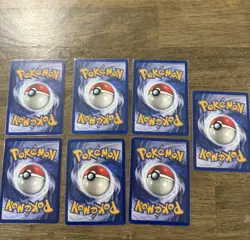 Pokemon Base Jungle Fossil Unlimited Non-Holo Rares - Lot of 7 Cards - Image 2
