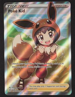 2021 Poke Kid 070/072 Shining Fates Full Art Pokemon TCG Trading Card Game - Image 1