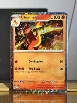 🌀🔥Pokemon TCG Swirl Charmeleon Cosmos Holo Scarlet & Violet Promo Card 005/165 - Image 1