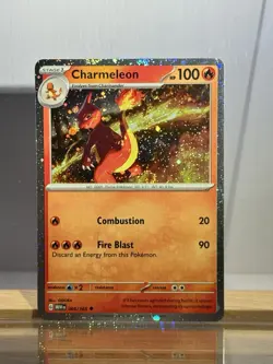 🌀🔥Pokemon TCG Swirl Charmeleon Cosmos Holo Scarlet & Violet Promo Card 005/165 - Image 3