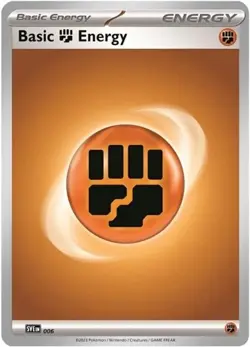 Basic Fighting Energy (#006) - Holofoil SV - Base Set LP Pokemon - Image 1