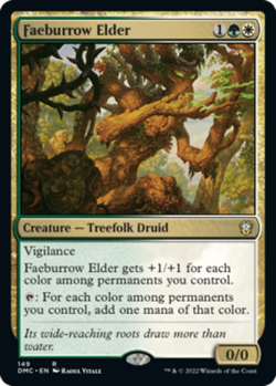 Faeburrow Elder Light Play, English Magic the Gathering MTG Commander: Dominaria - Image 1
