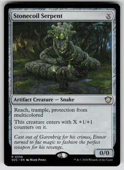 Stonecoil Serpent Rare Commander: Secrets of Strixhaven 356 MTG Near Mint 2026 - Image 1