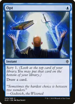 Opt Throne of Eldraine MTG NM - Image 1