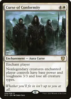 Curse of Conformity [Midnight Hunt] MTG - Image 1