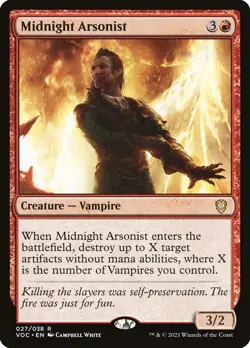 Midnight Arsonist [Crimson Vow] MTG - Image 1