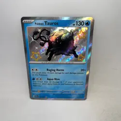 Paldean Tauros 120/091 Shiny Rare Paldean Fates Pokemon Holo Near Mint - Image 1