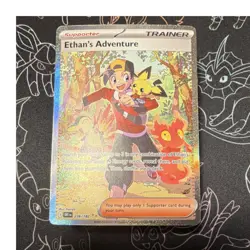 Pokemon TCG Ethan's Adventure 236/182 Destined Rivals Ultra Rare Full Art Holo - Image 1