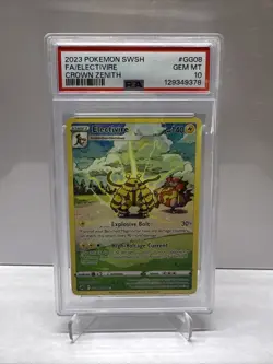 2023 Pokemon—Electivire #GG08/GG70 CZ: Galarian Gallery—Ultra Rare Holo PSA 10 - Image 1