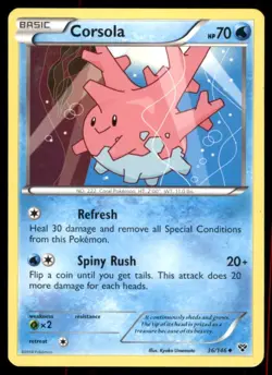 Pokemon TCG Pokemon Corsola Corsola Uncommon Regular - Image 1