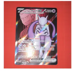 Team Rocket's Mewtwo ex 213/182 SV10 Destined Rivals Full Art Holo ENG - Image 1
