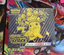 Pokemon TCG Scarlet & Violet SURGING SPARKS Elite Trainer Box Sealed - Image 1