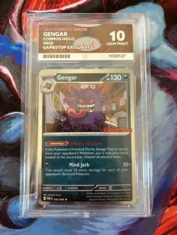 Pokemon TCG Gengar GameStop Exclusive 050/088 Ace 10 Perfect Sub Grades - Image 1