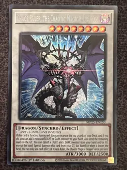Yugioh Chaos Ruler, the Chaotic Magical Dragon MP25-EN150 Secret Rare 1st Ed NM - Image 1