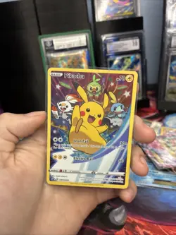 Pokemon Pikachu SWSH020 Sword & Shield Promo Full Art Holo - Image 1