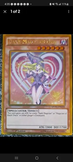 Yugioh Toon Dark Magician Girl Jump & Dark Magician Girl MVP1 2 Card Lot - Image 3