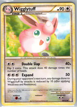 Wigglytuff 56/123 Non Holo HeartGold SoulSilver - Pokemon Card - NM - Image 1