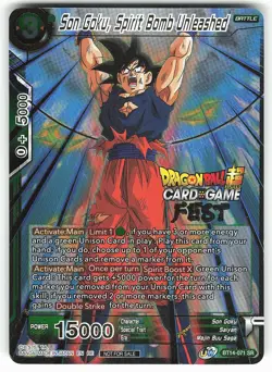 Son Goku, Spirit Bomb Unleashed BT14-071 SR Fest Dragon Ball Super Card - Image 1
