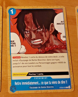 ONE PIECE CARD GAME CARTE FRANCAISE ST22-016 FR MINT - Image 1