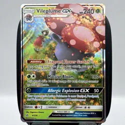 Vileplume GX 4/236 Ultra Rare TCG Cosmic Eclipse - Pokemon Card LP - Image 1