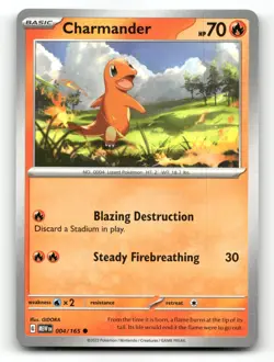 Charmander 004/165 - 151 - Pokemon Card NM/M - Image 1