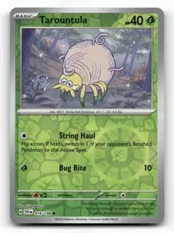 Tarountula 016/198 - Scarlet & Violet Reverse Holo - Pokemon Card NM/M - Image 1