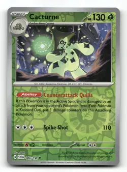 Cacturne 006/198 - Scarlet & Violet Reverse Holo - Pokemon Card NM/M - Image 1