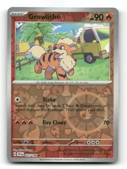 Growlithe 031/198 - Scarlet & Violet Reverse Holo - Pokemon Card NM/M - Image 1