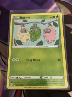 Pokemon Card BURMY Reverse Holo Common 009/172 BRILLIANT STARS - Image 1