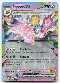 Espeon ex 034/131 Holo Double Rare Prismatic Evolutions Pokemon Near Mint - Image 1