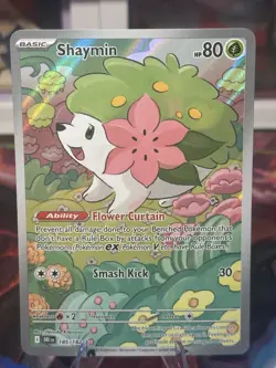 Pokemon 2025 SV Destined Rivals Shaymin #185/182 Illustration Rare Near Mint - Image 1