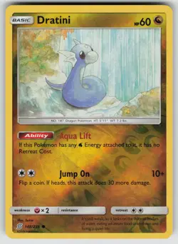 DRATINI 148/236 COMMON UNIFIED MINDS POKEMON REVERSE HOLO NEAR MINT - Image 1