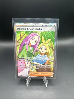 Pokemon Anthea & Concordia 254/217 ASC Full Art Holo Trainer Supporter Card - Image 1