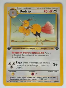 Dodrio 34/64 1st Edition UC Pokemon Jungle NM - Image 1
