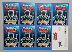 Pokemon Stadium Blockbuster Uncut Mewtwo Sheet Nintendo Power Promo - Image 1
