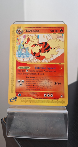 Arcanine #2 Pokemon Aquapolis – English (Non-Holo) Raw, Ligthly played - Image 1