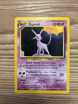 Pokemon TCG Espeon Neo Discovery Unlimited Rare Card 20/75 - Image 2