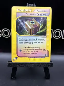 Darkness Cube 01 119/147 Aquapolis Reverse Holo Pokemon Card 2002 LP - Image 2