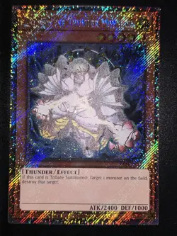 Yugioh! 1x Zaborg the Thunder Monarch RA04-EN125 Platinum Secret Rare 1st Ed NM - Image 1