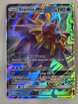 Starmie GX Ultra Rare - Pokemon Card Hidden Fates 14/68 NM Full Art - Image 5