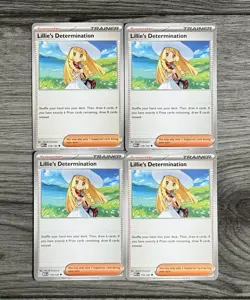 4 x Pokemon Mega Evolution Lillie’s Determination 119/132 Trainer Playset - Image 1